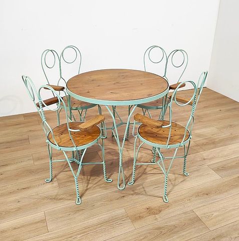 MONDO, set, esterno, tavolo, sedie, color, menta, ferro, legno, iron, wood, outside, set, XXsec, 