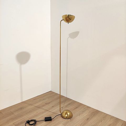 lampada, terra, bikini, Raul, Barbieri, Giorgio, Marianelli, Tronconi, ottone, anni80, made, in, Italy, floor lamp, Bikini, brass, frame, 1980s, 