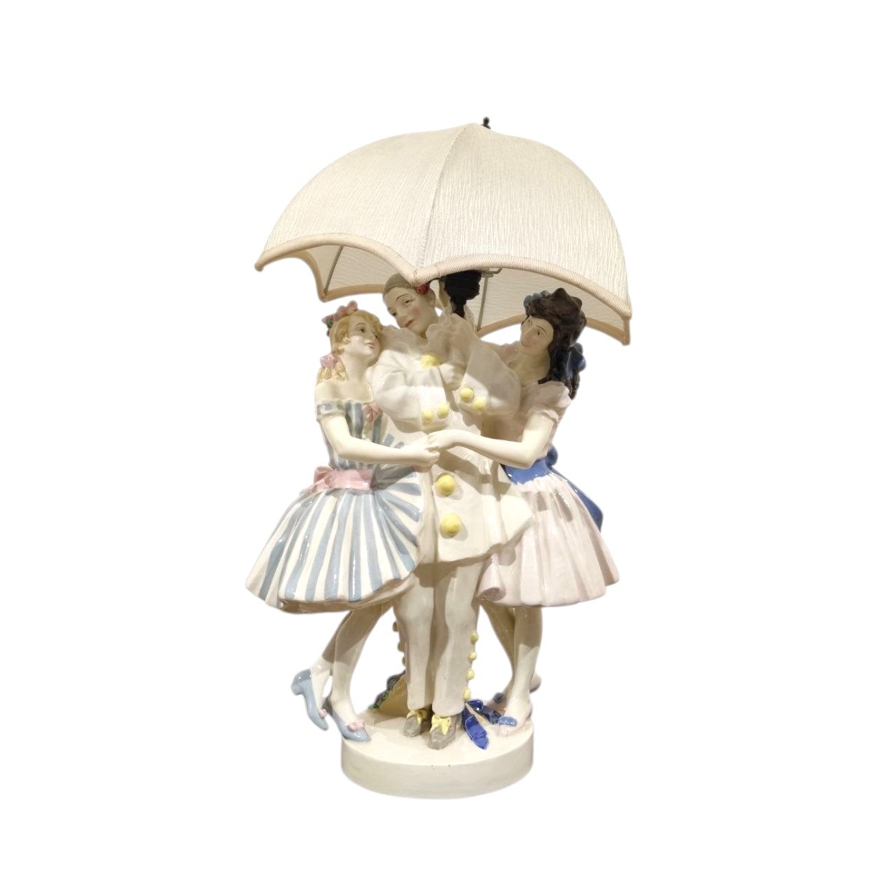 KWK, Keramos, Austria, Keramos, Wiener, Kunstkeramik, Vienna, Goldscheider, Podany, ceramica, lampada, Austria, pottery, art, deco, lamp, anni20, anni30, XXsec, Pierrot, 