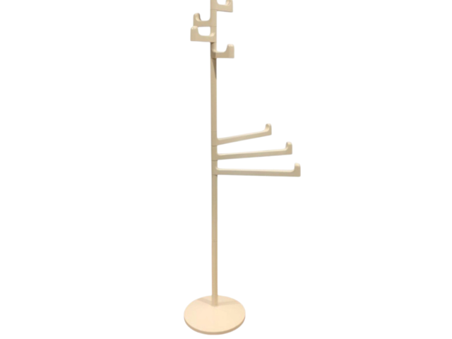 Makio, Hasuike, designer, gedy, coat, hanger, 1970s, appendiabiti, terra, girevole, appendi, salviette, plastica, anni70, 