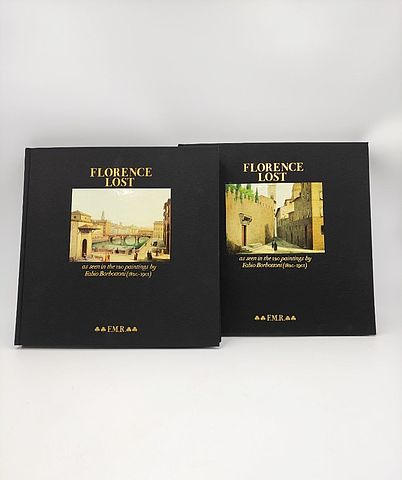 FlorenceLost, Florence, Lost, paintings, Fabio, Borbottoni, Franco, Maria, Ricci, FMR, 2voll, seta, nera, scritte, oro, Parma, Milano, 1985, 