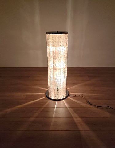 Julius, Theodorus, Kalmàr, lampada, terra, tronchi, plexiglass, vetro, acrilico, anni70, tronchi, floor, lamp, 1970s, Italy, design, 