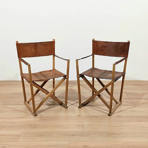 folding, chair, Mogens, Koch, design, 1933, Interna, Denmark, danish, furniture, anni60, sedie, pieghevoli, cuoio, 
