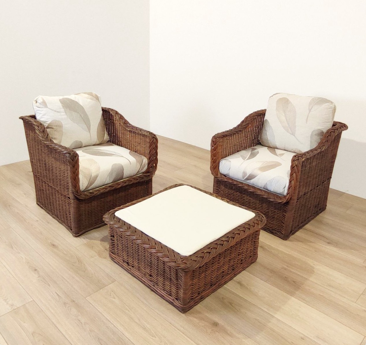 Wicker, Works, armchairs, table, vimini, rattan, XXsec, Italy, 1960s, 1970s, madeinitaly, wicker, 