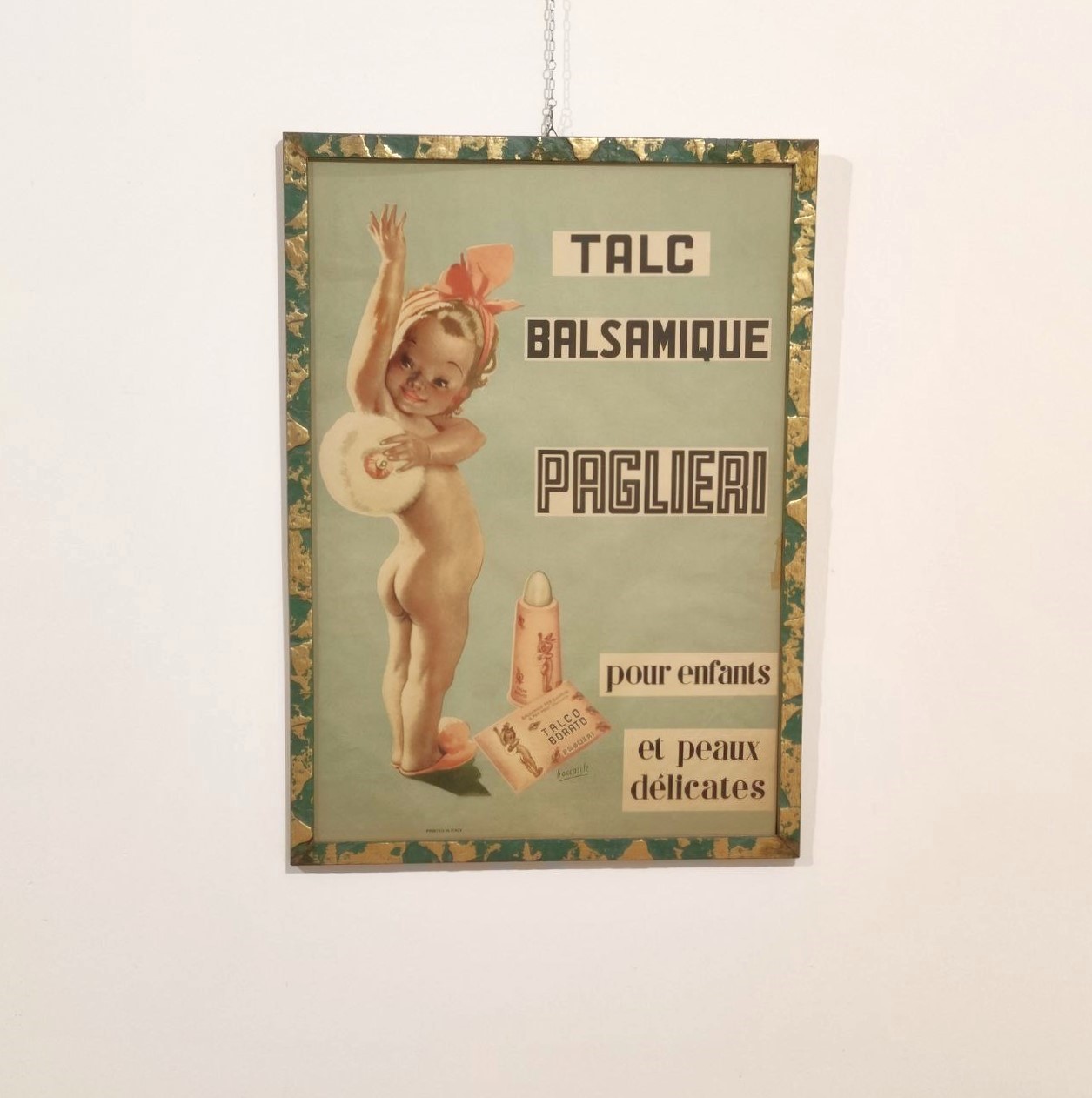 Boccasile, illustrazione, talco, balsamico, Paglieri, 1955, circa, Zanini, Cellerino, Alessandria, stampa, litografia, cromolitografia, Printed, in, Italy, 1950s, 