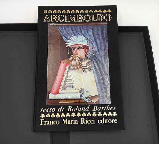 libro, FMR, Arcimboldo, FrancoMariaRicci, editore, in, Parma, testo, Roland, Barthes, italiano, saggio, Achille, Bonito, Oliva, 1978, libro, arte, 