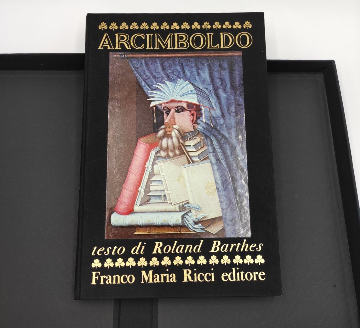 libro, FMR, Arcimboldo, FrancoMariaRicci, editore, in, Parma, testo, Roland, Barthes, italiano, saggio, Achille, Bonito, Oliva, 1978, libro, arte, 