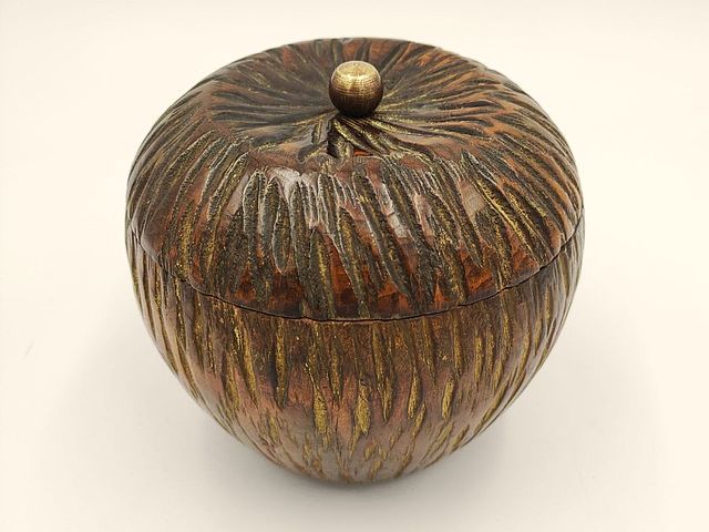 Aldo, Tura, AldoTura, Macabo, Cusano, Milanino, CusanoMilanino, scatola, legno, dorata, anni50, anni60, gilded, wooden, box, Aldo, Tura, design, 1950s, madeinItaly, 